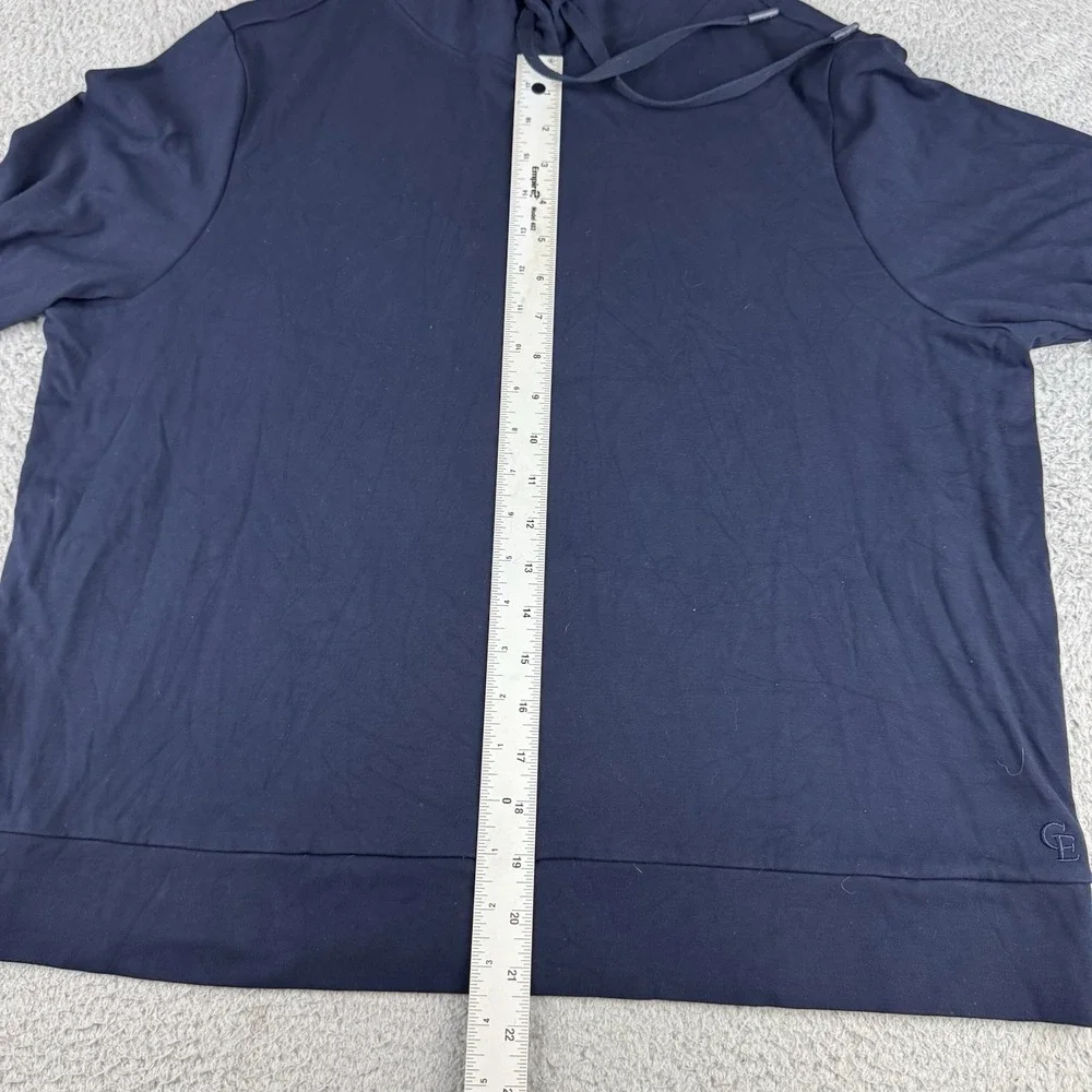 Cozy Earth Hoodie Mens XL Blue Ultra Soft Pullover Bamboo